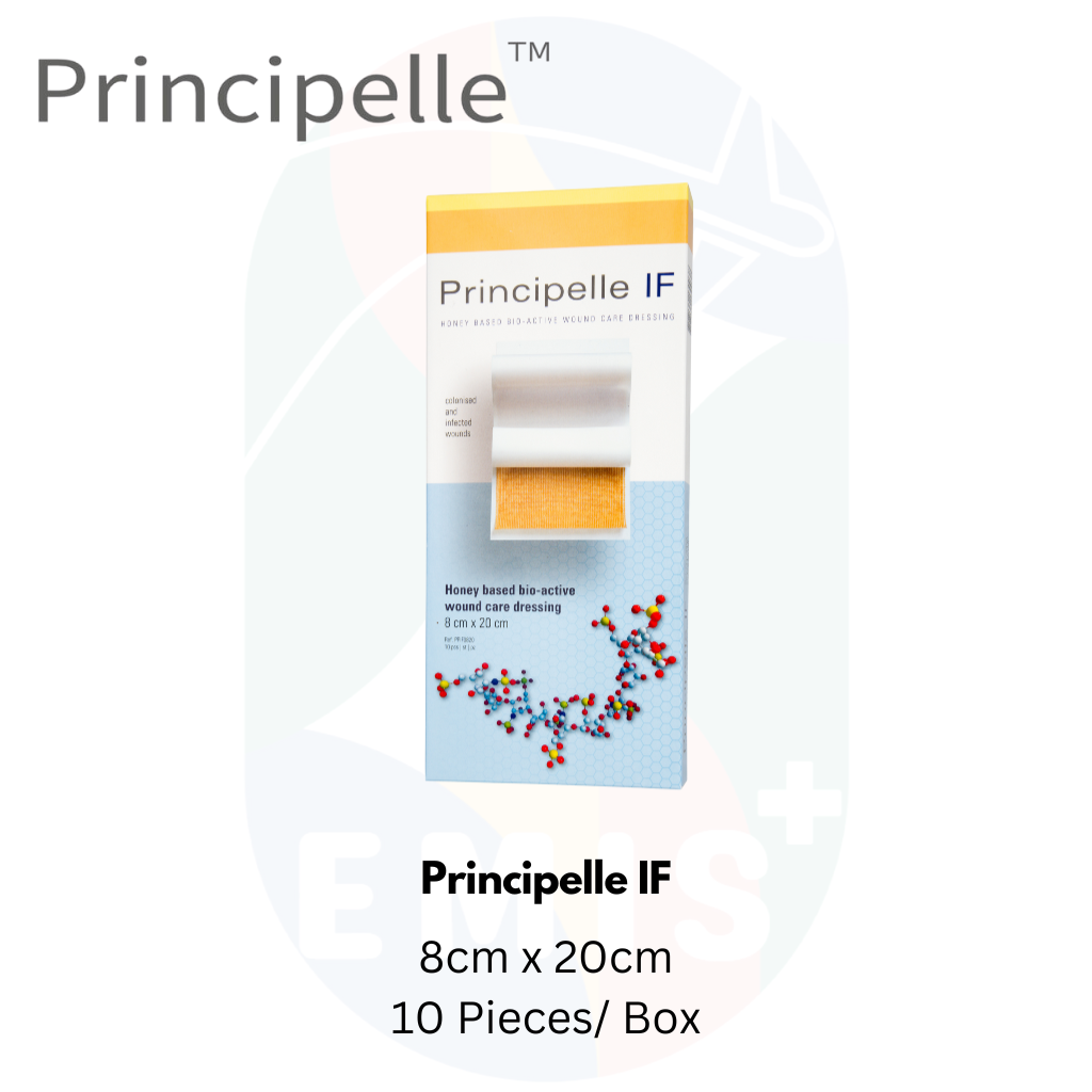 Principelle If Medical Grade Honey Based Bio Active Wound Care Formulation 8cm x 20cm Box of 10