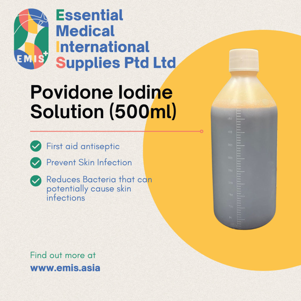 10% Povidone Iodine Solution – Antiseptic Skin & Wound Care (300ml / 500ml)