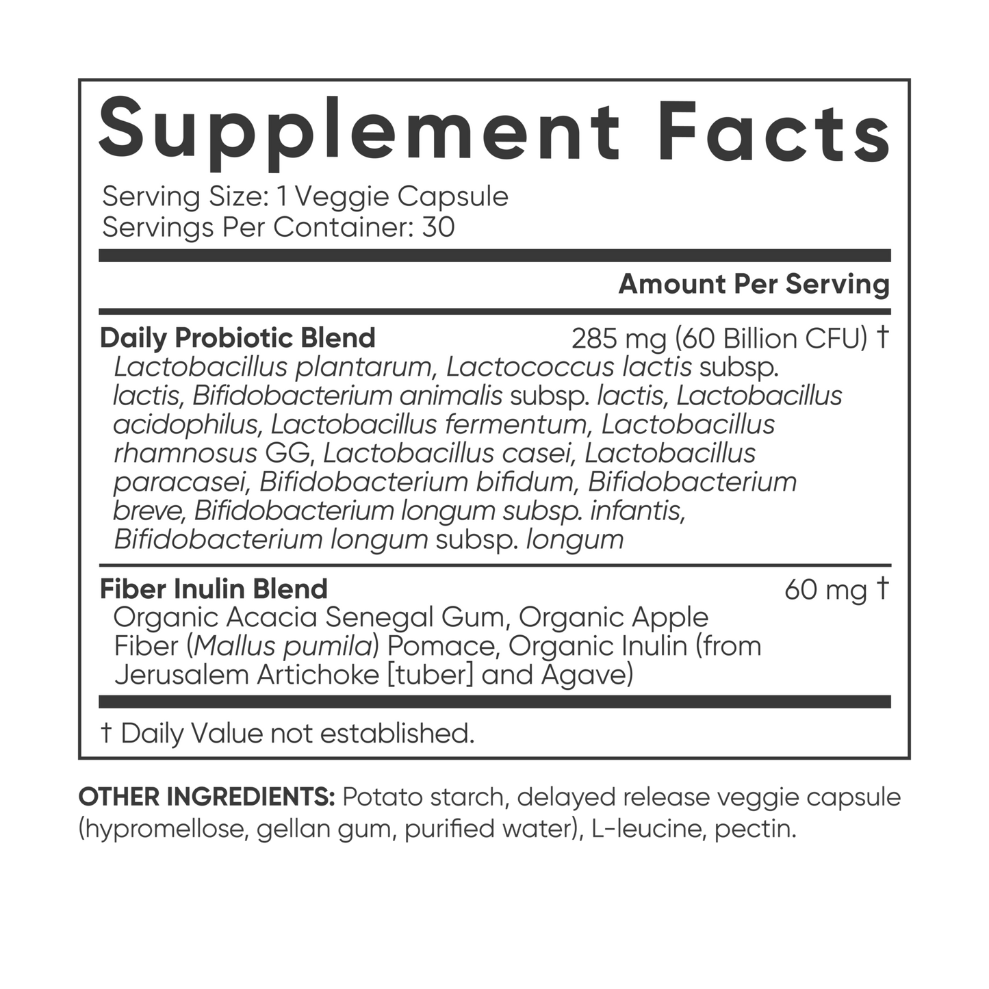 Sports Research Probiotic 60 Billion CFU Gut Supplement