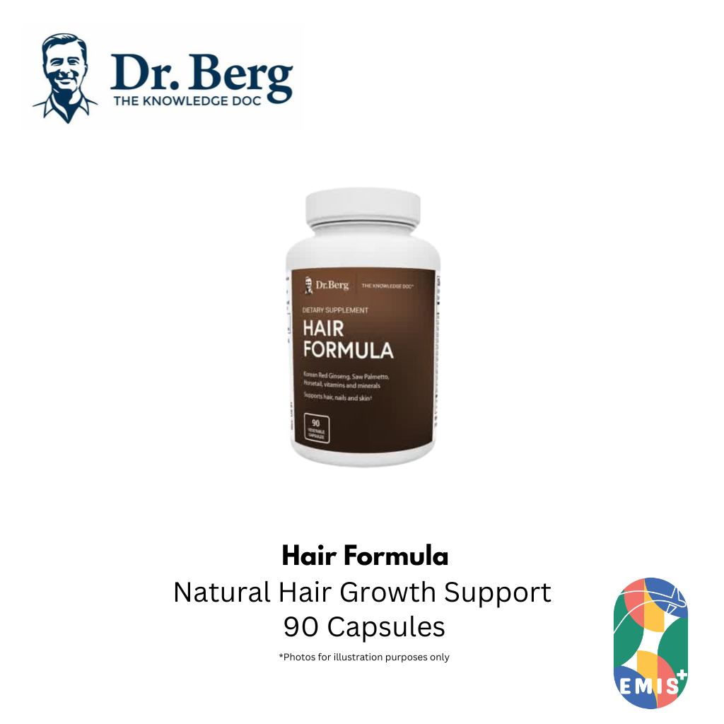 Dr. Berg Hair Formula - Natural Hair Growth Support, 90 Capsules