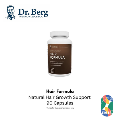 Dr. Berg Hair Formula - Natural Hair Growth Support, 90 Capsules
