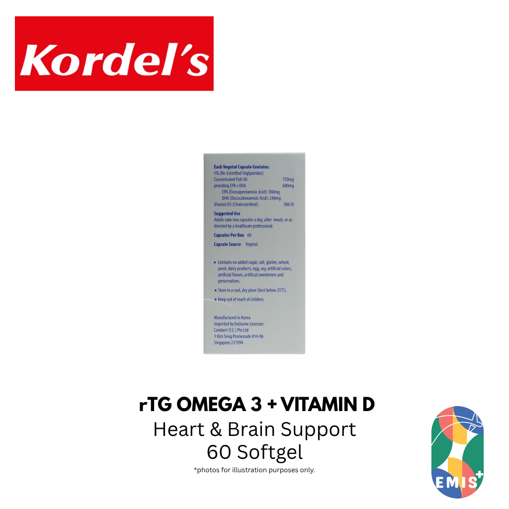 KORDEL'S rTG OMEGA 3 + VITAMIN D — product image 5, EMIS+ Singapore medical supplies