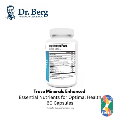 Dr Berg Trace Minerals Enhanced - 60 Capsules | Essential Nutrients for Optimal Health product image 2 – EMIS+ Singapore