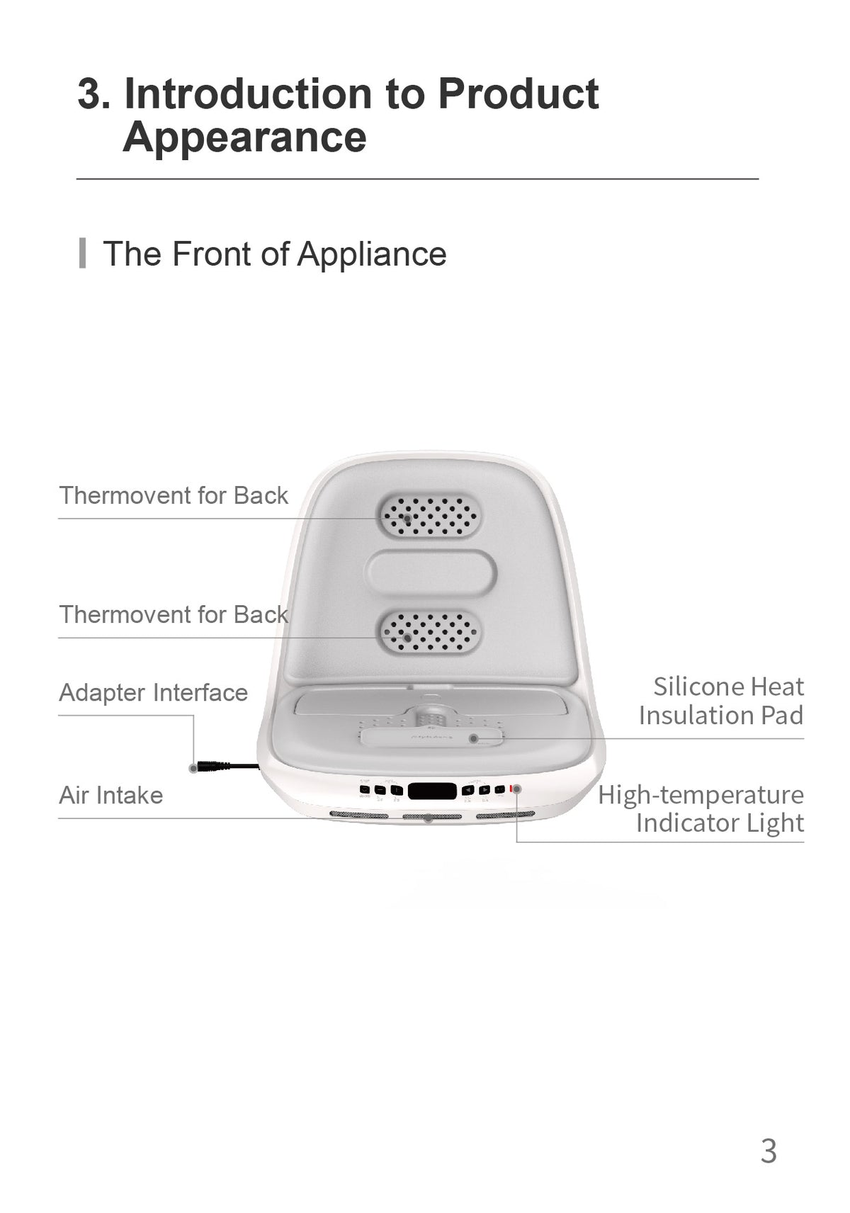 AiYiSheng Multifunctional Warm Buttocks Appliance official English manual page 5