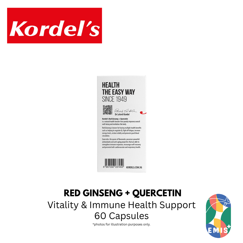 KORDEL’S RED GINSENG + QUERCETIN – product detail view 6 | EMIS+ Singapore medical supplies