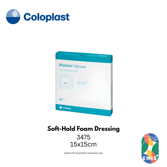 Coloplast Biatain Soft-Hold Foam Dressing 15x15cm – Buy in Singapore | EMIS+ Medical Supplies