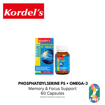 KORDEL’S PHOSPHATIDYLSERINE PS + OMEGA-3 – Vitamins & Supplements available at EMIS+ Singapore