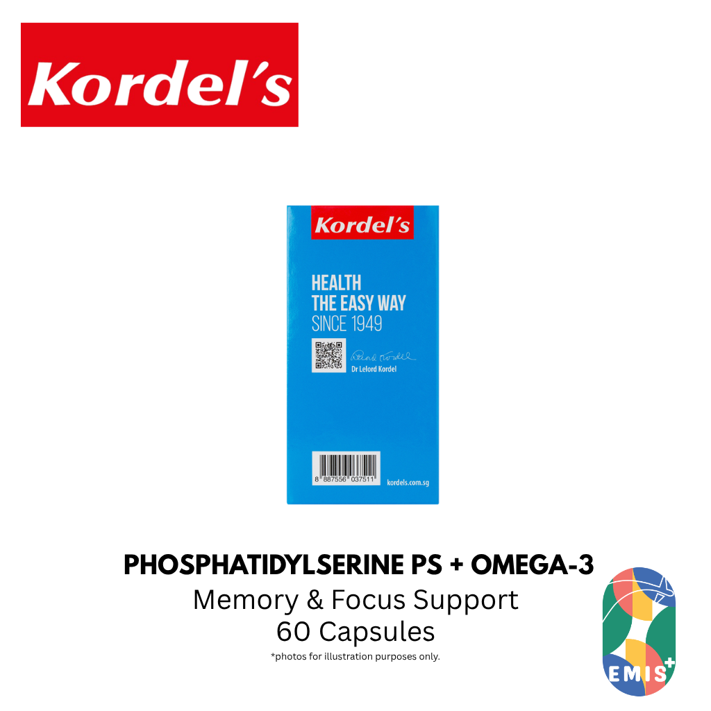 KORDEL’S PHOSPHATIDYLSERINE PS + OMEGA-3 – product detail view 5 | EMIS+ Singapore medical supplies