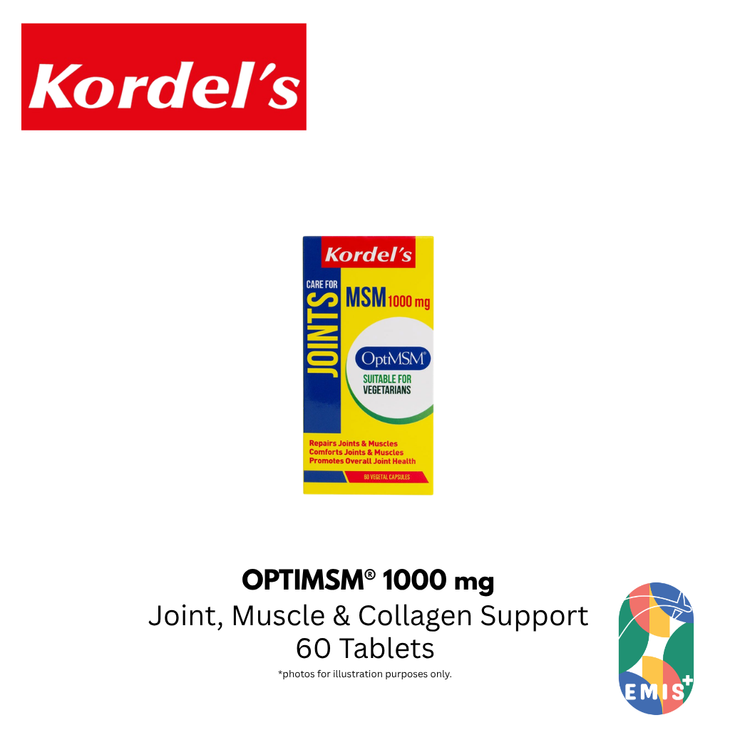 KORDEL’S OPTIMSM® 1000 mg – product detail view 4 | EMIS+ Singapore medical supplies