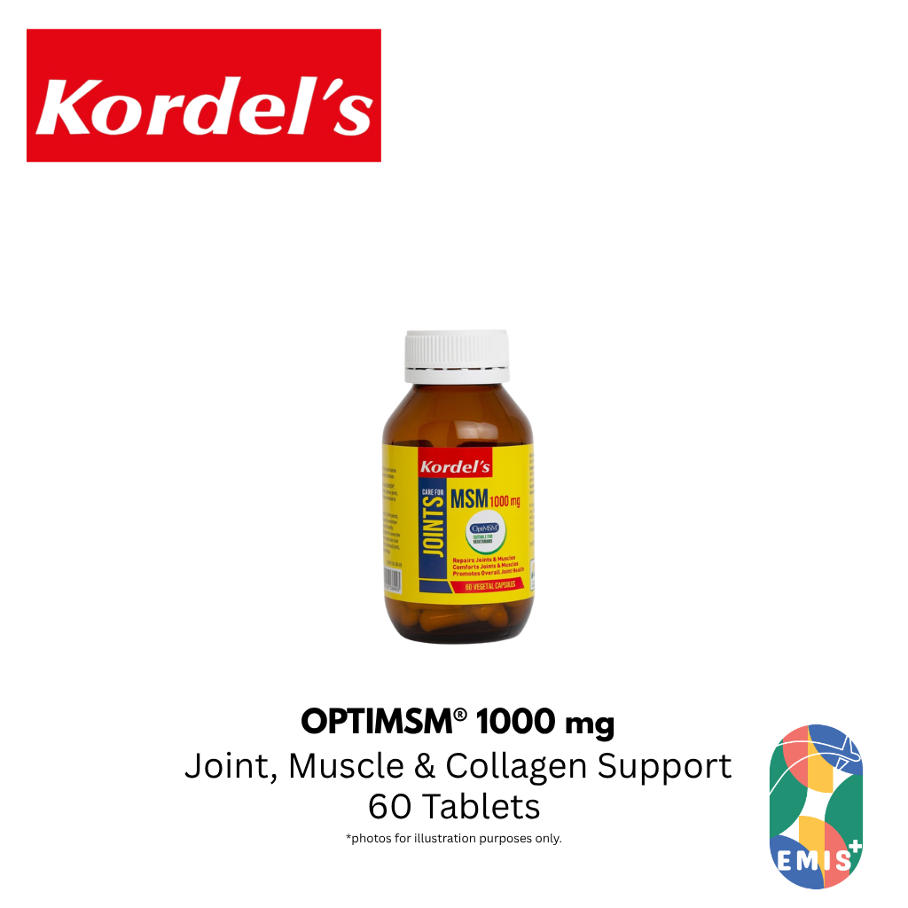 KORDEL’S OPTIMSM® 1000 mg – product detail view 2 | EMIS+ Singapore medical supplies