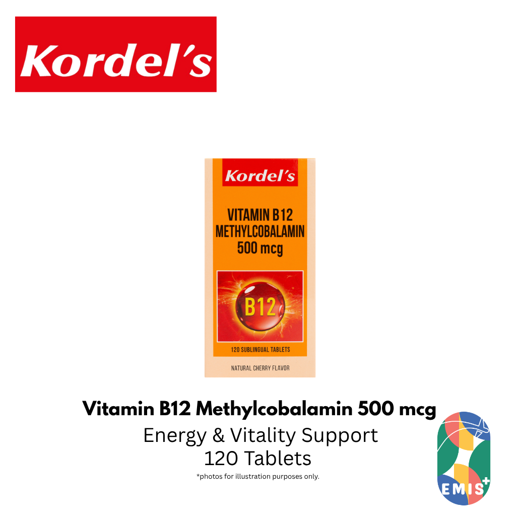 KORDEL'S VITAMIN B12 METHYLCOBALAMIN 500 mcg — product image 2, EMIS+ Singapore medical supplies