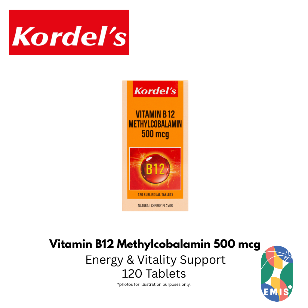 KORDEL'S VITAMIN B12 METHYLCOBALAMIN 500 mcg — product image 4, EMIS+ Singapore medical supplies