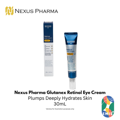 Nexus Pharma Glutanex Retinol Eye Cream: Target Wrinkles & Dark Circles for Youthful Eyes – product detail view 4 | EMIS+ Singapore medical supplies