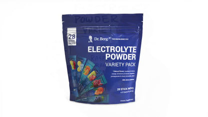Dr. Berg Total Hydration Electrolyte Powder Variety Pack - 28 Stick Packs (Boost Energy & Keto Support)