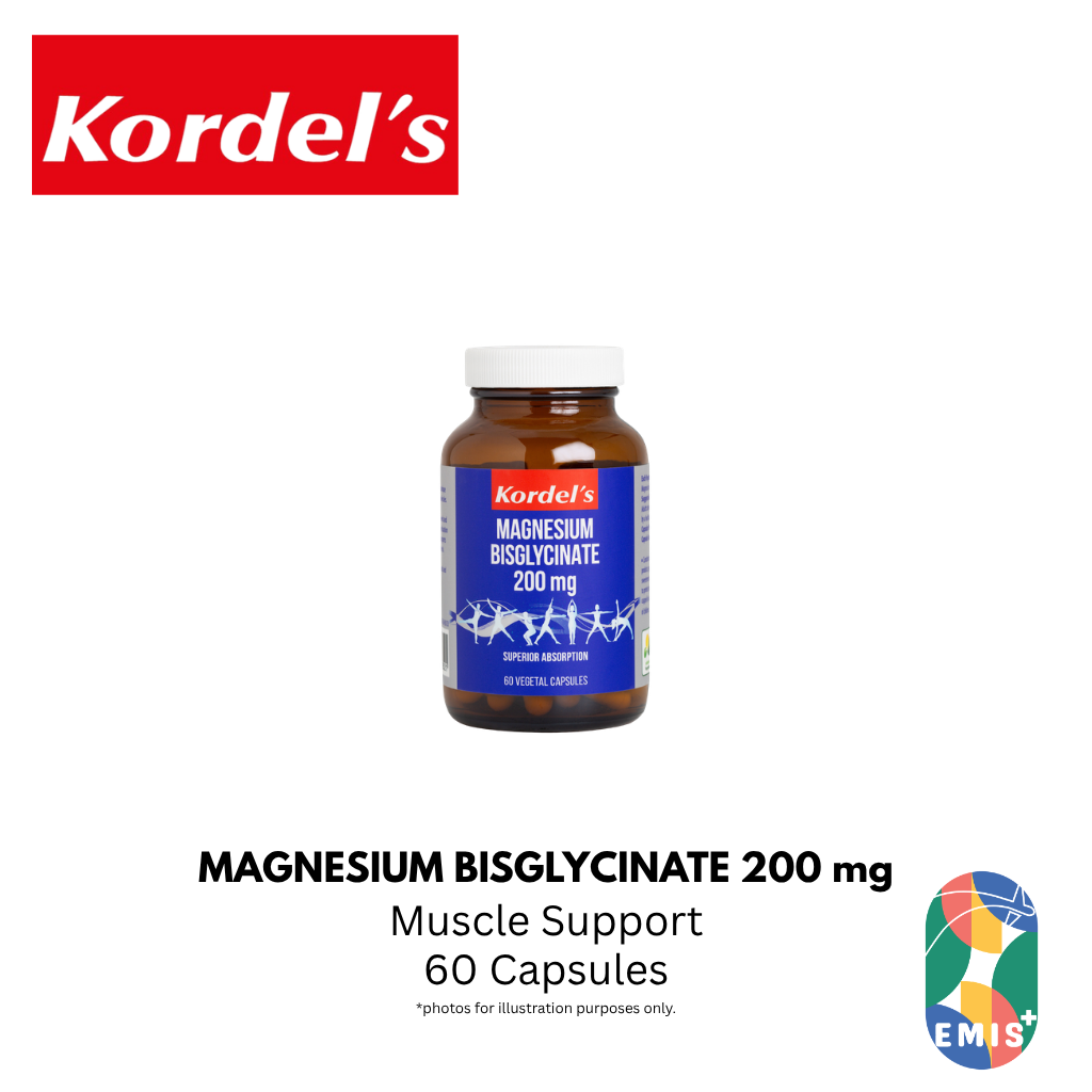 KORDEL’S MAGNESIUM BISGLYCINATE 200 mg – product detail view 3 | EMIS+ Singapore medical supplies