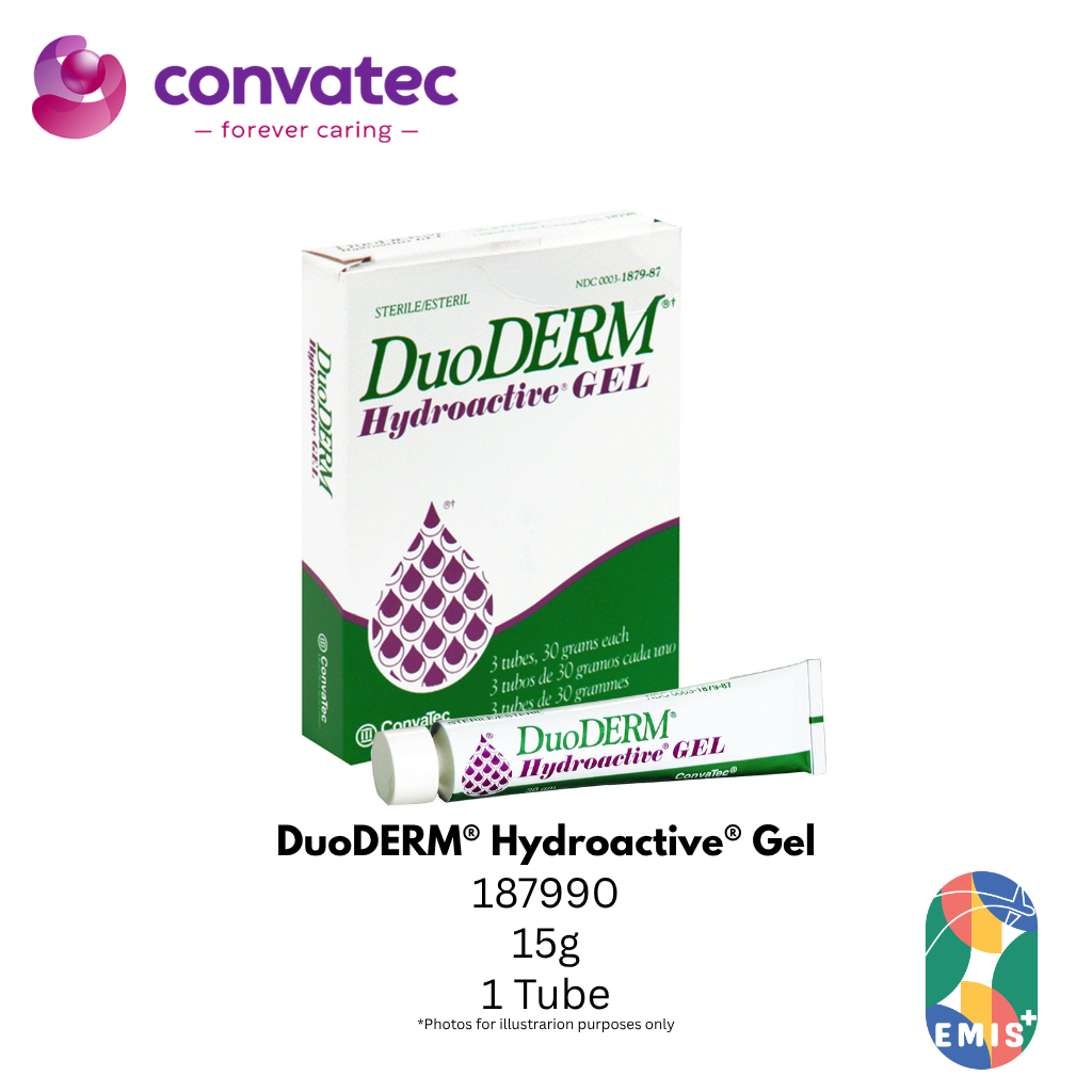 [Per tube] 187990 Convatec Duoderm Hydroactive Sterile Gel 15G – buy online from EMIS+ Singapore medical supplies