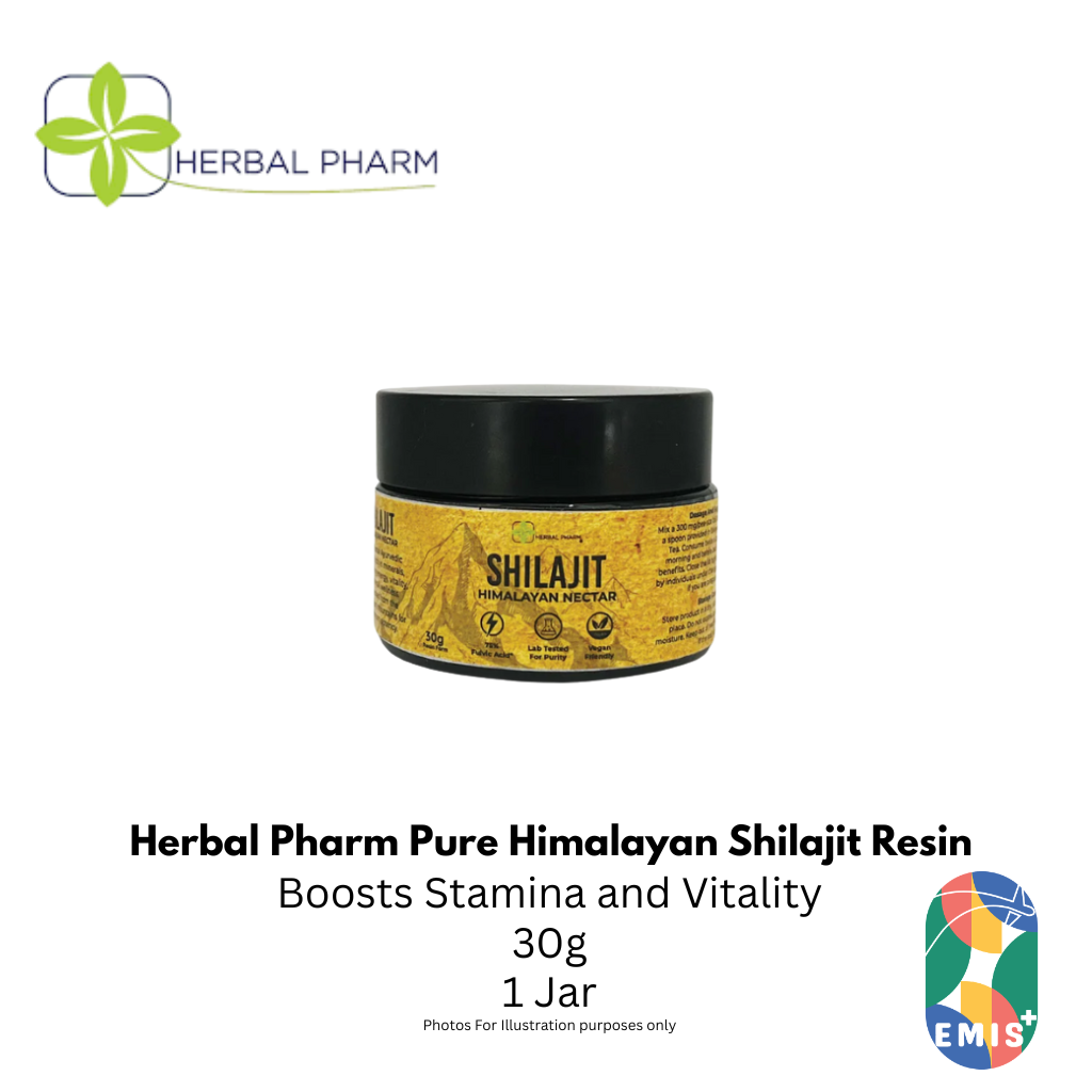 Herbal Pharm Pure Himalayan Shilajit Resin: Power & Vitality (30g) – buy online from EMIS+ Singapore medical supplies