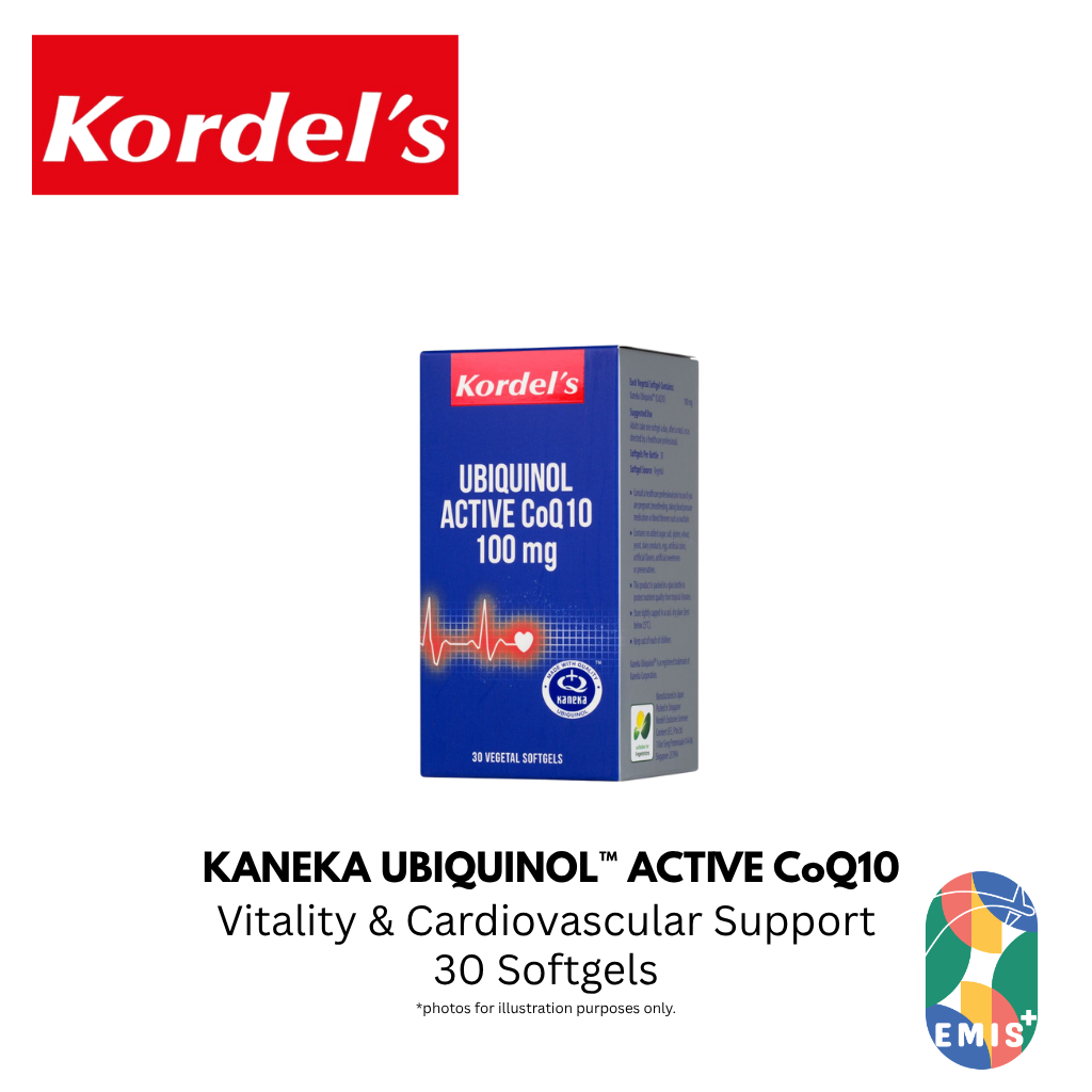 KORDEL’S KANEKA UBIQUINOL™ ACTIVE CoQ10 100 mg – product image 5 | EMIS+ Singapore
