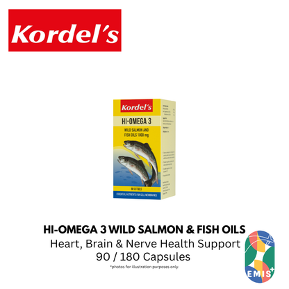 KORDEL’S HI-OMEGA 3 WILD SALMON AND FISH OILS 1000 mg – product image 2 | EMIS+ Singapore