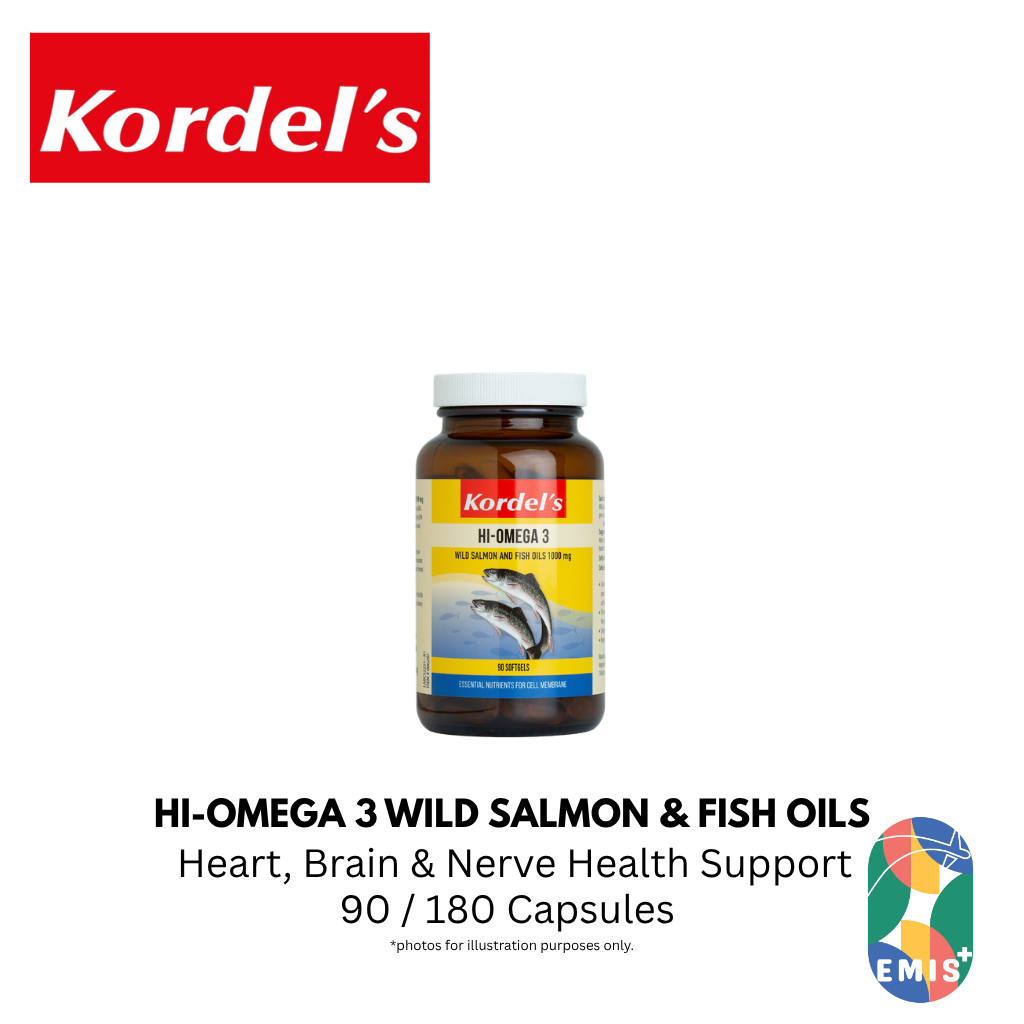 KORDEL’S HI-OMEGA 3 WILD SALMON AND FISH OILS 1000 mg – product image 3 | EMIS+ Singapore