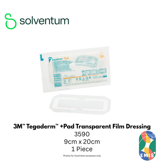 3M 3590 Tegaderm +Pad Transparent Dressing 9cm x 20cm - view 1