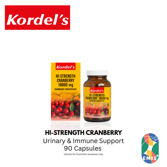 KORDEL’S HI-STRENGTH CRANBERRY 18000 mg | EMIS+ Singapore medical supplies