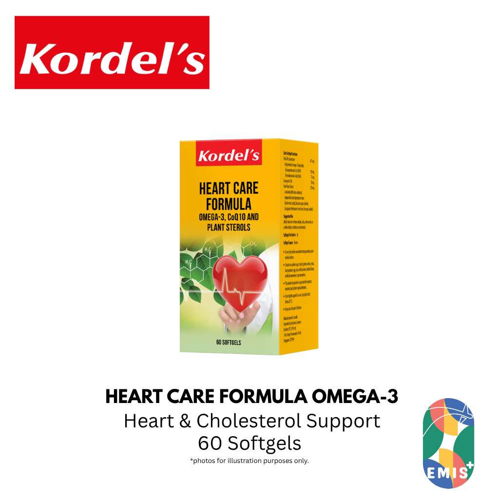 KORDEL’S HEART CARE FORMULA OMEGA-3, C0Q10 AND PLANT STEROLS – product image 3 | EMIS+ Singapore
