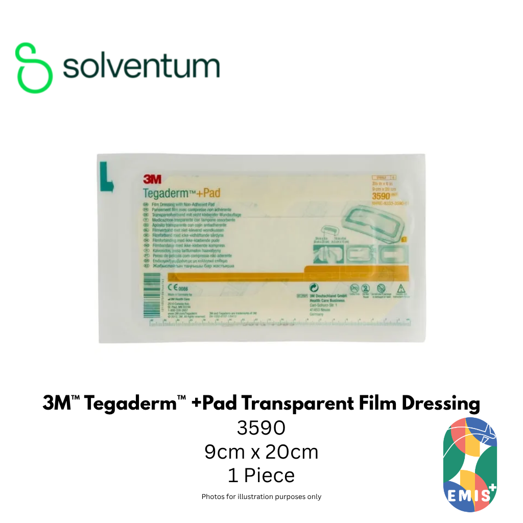 3M 3590 Tegaderm +Pad Transparent Dressing 9cm x 20cm - view 2