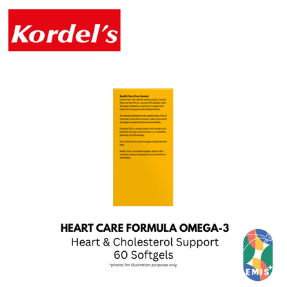 KORDEL’S HEART CARE FORMULA OMEGA-3, C0Q10 AND PLANT STEROLS – product image 4 | EMIS+ Singapore