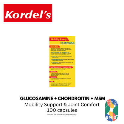 KORDEL’S GLUCOSAMINE 300 + CHONDROITIN + MSM – product image 4 | EMIS+ Singapore