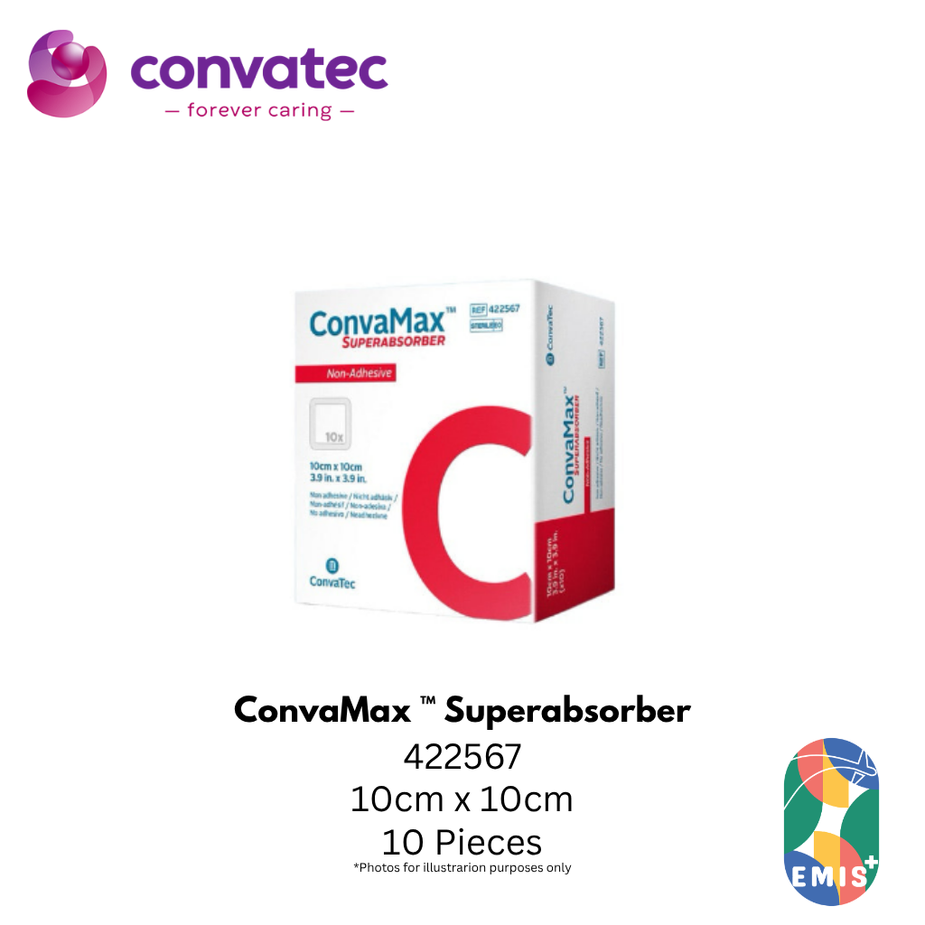 ConvaMax ™ Superabsorber 10cm x 10cm [Per Box] – buy online from EMIS+ Singapore medical supplies