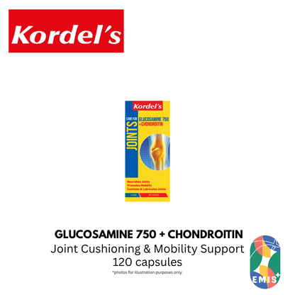 KORDEL’S GLUCOSAMINE 750 + CHONDROITIN – product image 3 | EMIS+ Singapore