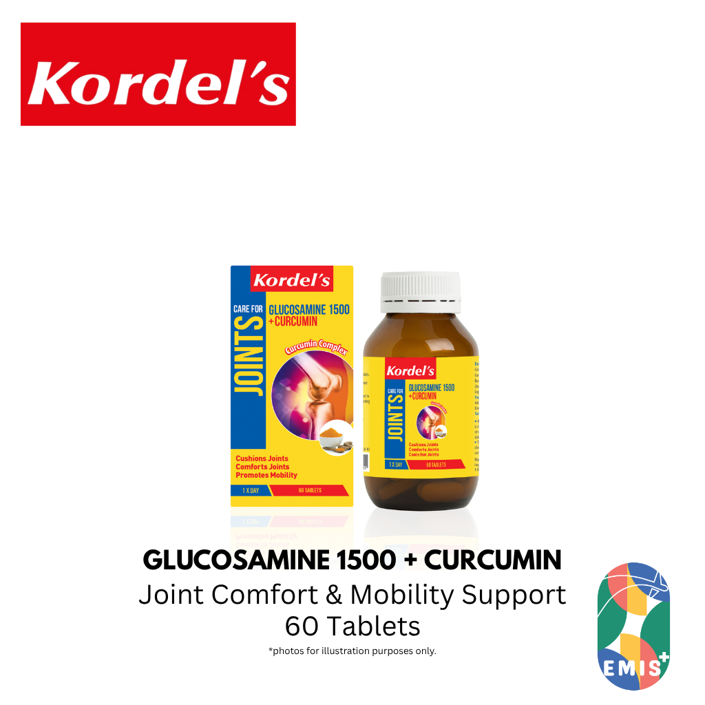 KORDEL’S GLUCOSAMINE 1500 + CURCUMIN | EMIS+ Singapore medical supplies