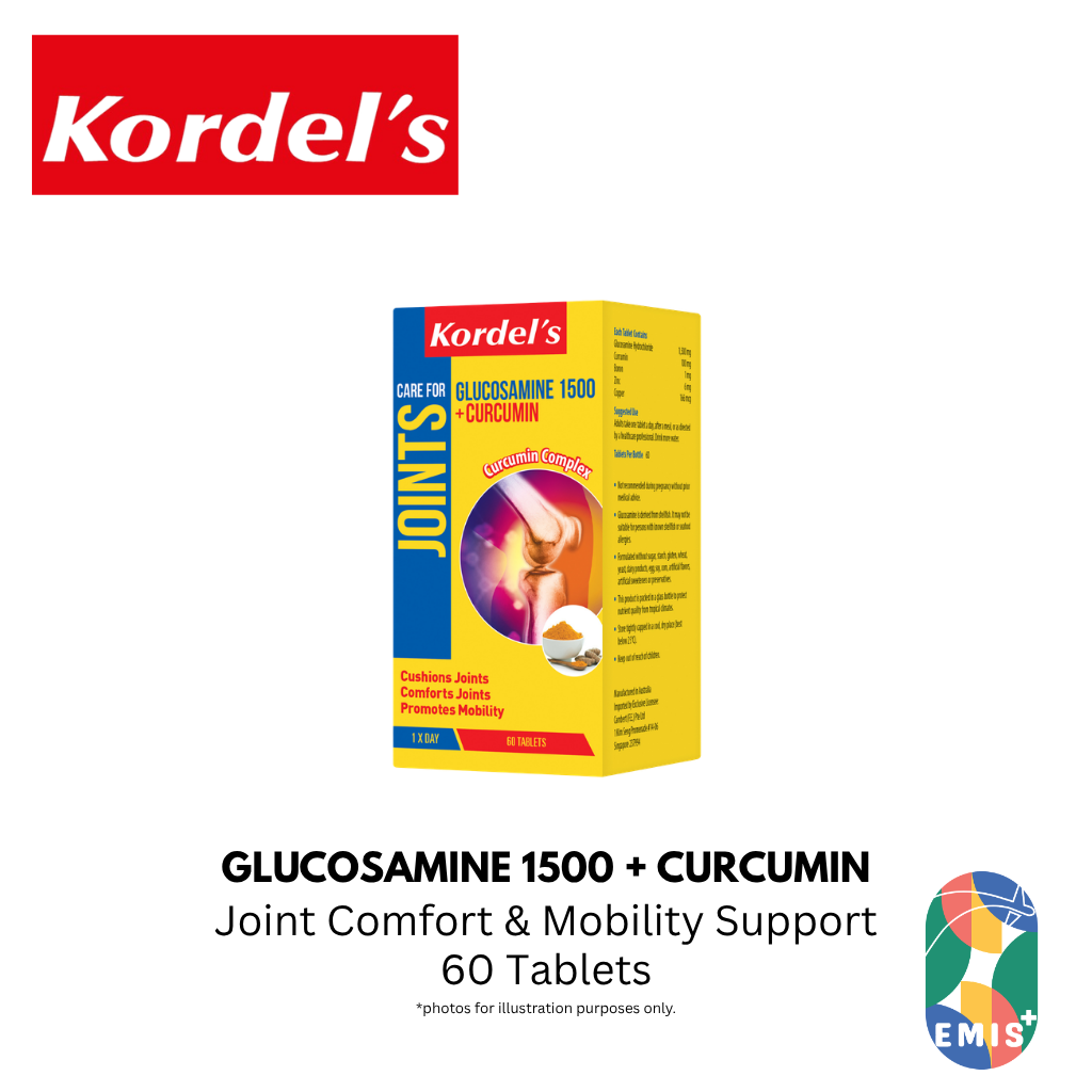 KORDEL’S GLUCOSAMINE 1500 + CURCUMIN – product image 3 | EMIS+ Singapore