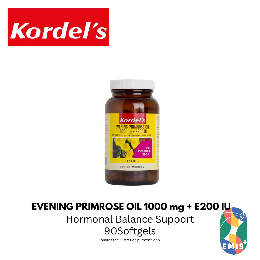 KORDEL’S EVENING PRIMROSE OIL 1000 mg + E200 IU – product image 3 | EMIS+ Singapore