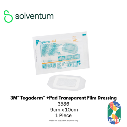 3M 3586 Tegaderm + Pad Transparent Dressing 9cm x 10cm - view 1