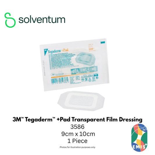 3M 3586 Tegaderm + Pad Transparent Dressing 9cm x 10cm - view 1