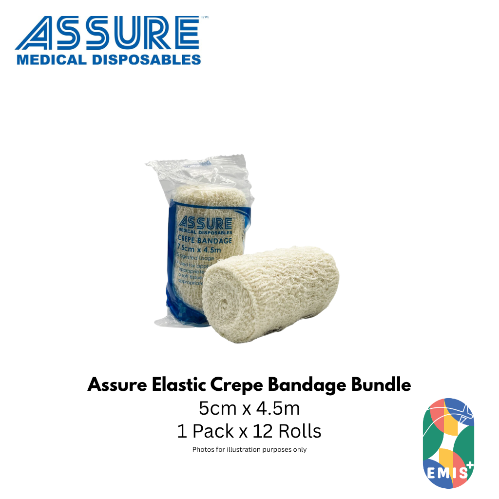 Bundle of 12 Assure Crepe Bandage 5cm x 4.5m (image 2)