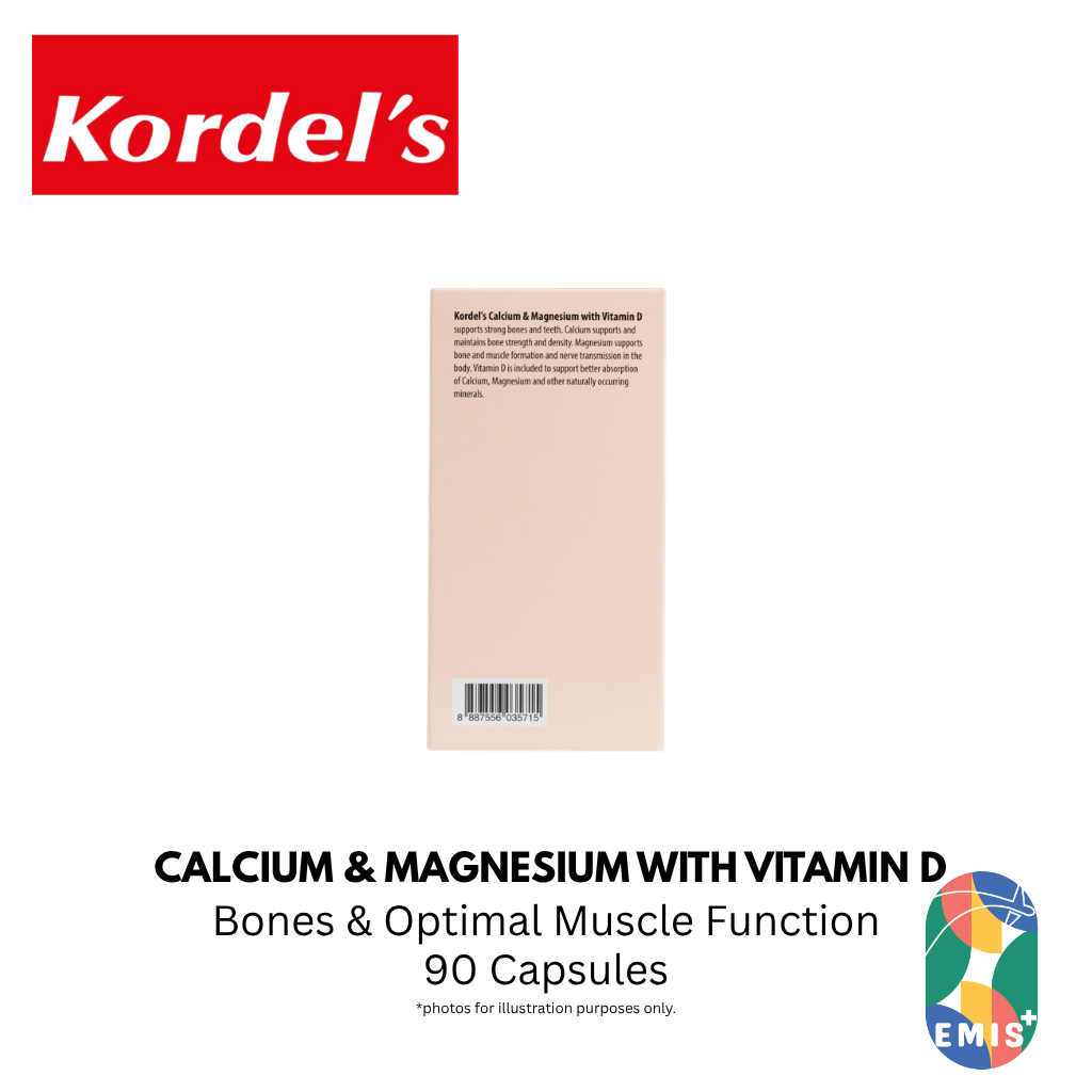 KORDEL’S CALCIUM & MAGNESIUM WITH VITAMIN D – product image 4 | EMIS+ Singapore