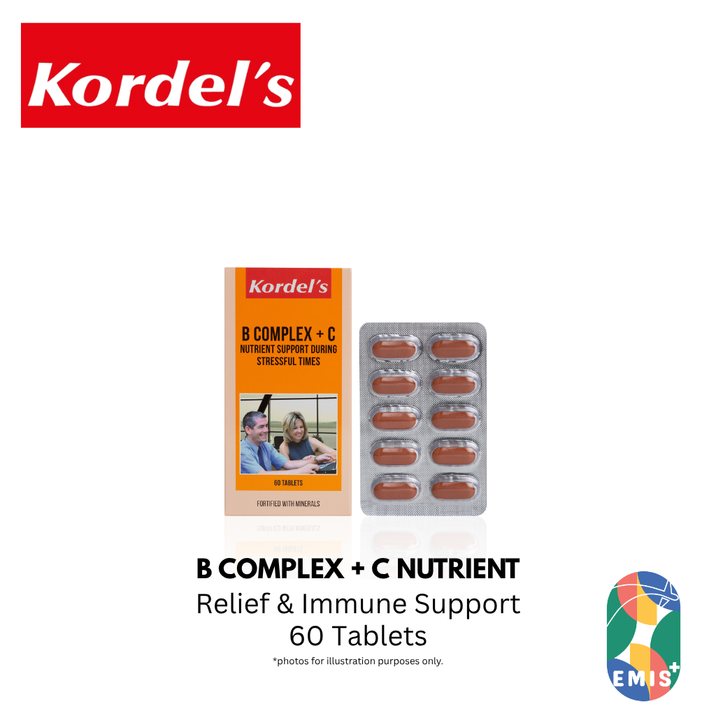 KORDEL’S B COMPLEX + C NUTRIENT SUPPORT DURING STRESSFUL TIMES | EMIS+ Singapore medical supplies
