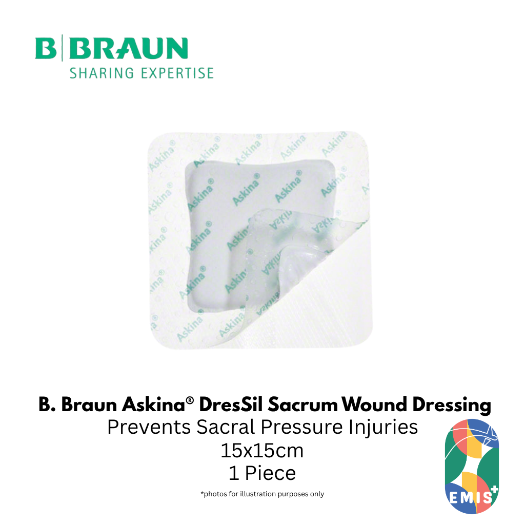 Bbraun Askina DresSil Border 15x15cm Silicone Foam Dressing for Moderately to Highly Exuding Wounds Box of 10 - view 2