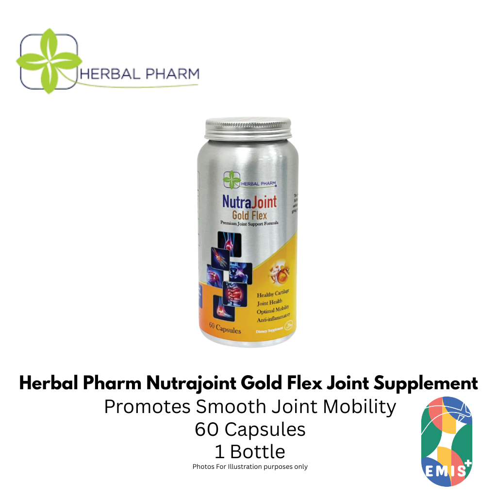 Herbal Pharm Nutrajoint Gold Flex Joint Support Supplement with Glucosamine Chondroitin MS | Singapore | EMIS+
