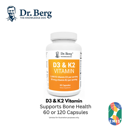Dr. Berg's D3 & K2 Vitamin: Maximum Strength Support product image 2 – EMIS+ Singapore