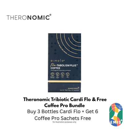 Bundle Sales Theronomic Tribiotic Cardi Flo Buy 3 Bottles Get Coffee Pro 6 Sachets Free (image 2)