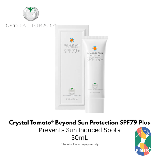 Crystal Tomato Beyond Sun Protection SPF79 Plus Advanced UVA UVB Blue Light and Pollution Defense