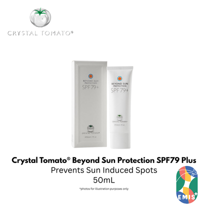 Crystal Tomato Beyond Sun Protection SPF79 Plus Advanced UVA UVB Blue Light and Pollution Defense
