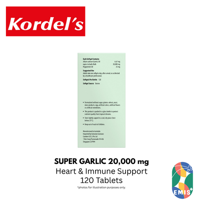 KORDEL’S SUPER GARLIC 20,000 mg – product detail view 5 | EMIS+ Singapore medical supplies