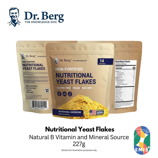 Dr. Berg Nutritional Yeast Flakes: Boost Your Health with Gluten-Free, Vegan Superfood (8  | Singapore | EMIS+