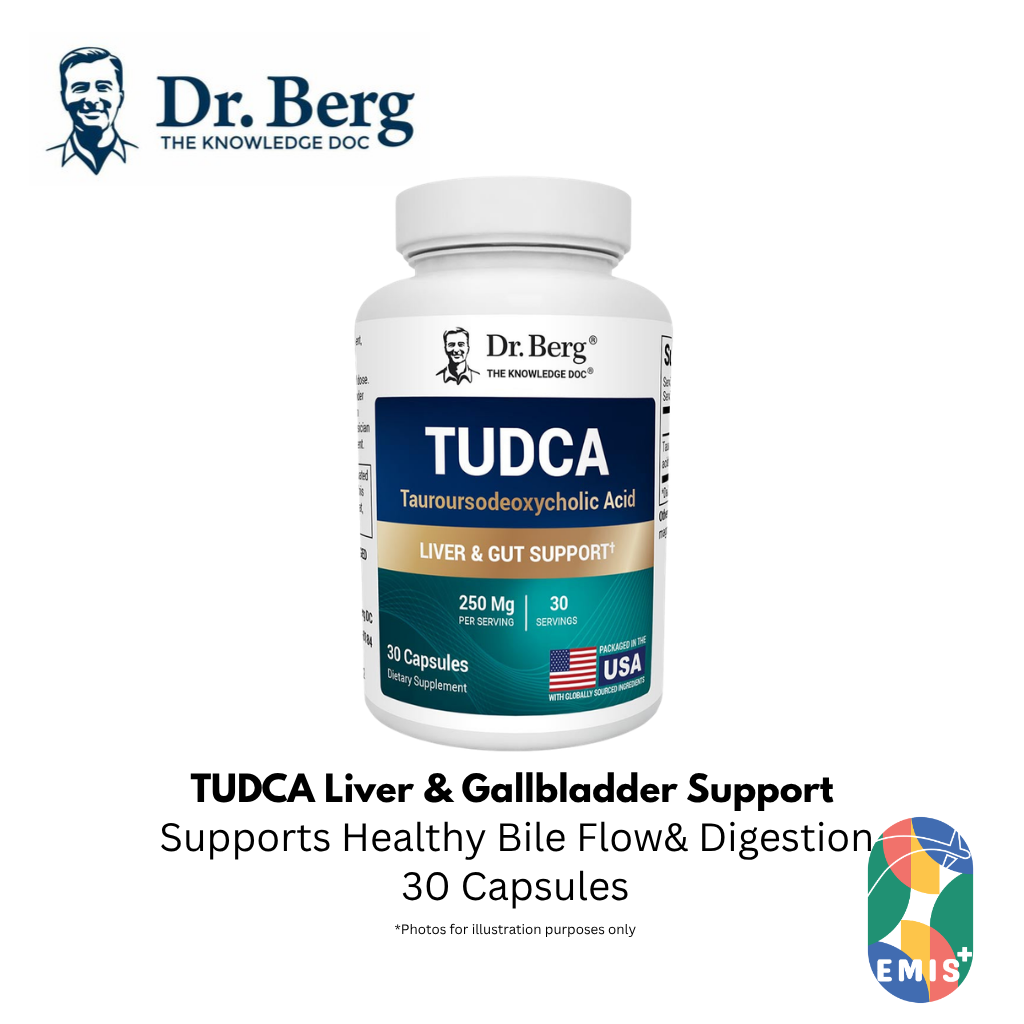 Dr Berg TUDCA: Advanced Liver & Gallbladder Support - 250 mg Capsules — buy online at EMIS+ Singapore