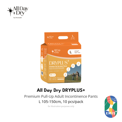 All Day Dry DRYPLUS+ Adult Pull-Up Pants